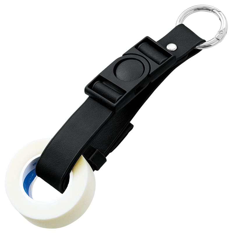 ★長さが調整できる合皮ワンタッチホルダー