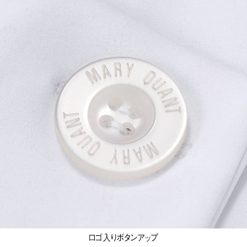 ＜マリークワント＞裏地プリント入りストレッチドクターコート