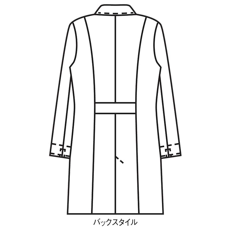 ＜マリークワント＞裏地プリント入りストレッチドクターコート