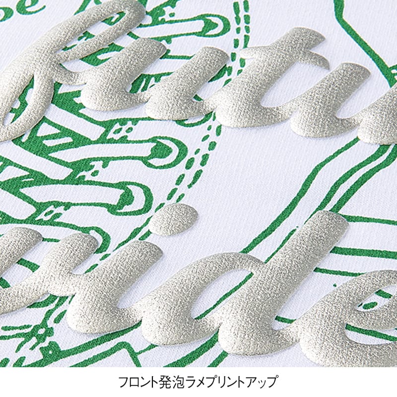 ＜CONVERSE＞ミニ裏毛ラメ発泡裾ラウンドスウェット