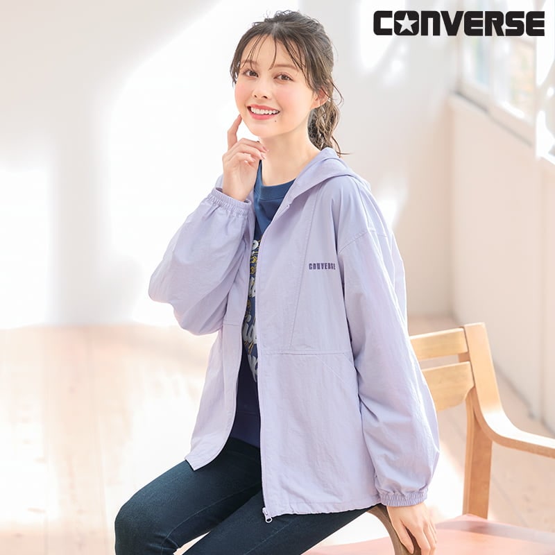 ＜CONVERSE＞ナイロンワッシャールーズフードマンパー