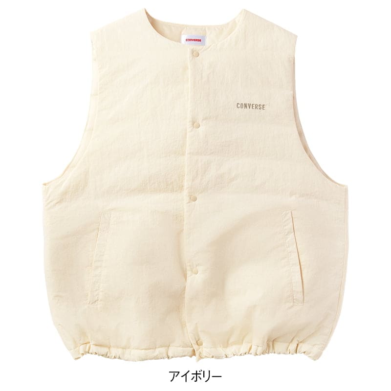 ＜CONVERSE＞ナイロンワッシャー薄中綿ベスト
