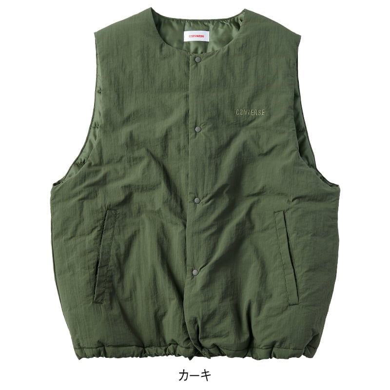 ＜CONVERSE＞ナイロンワッシャー薄中綿ベスト