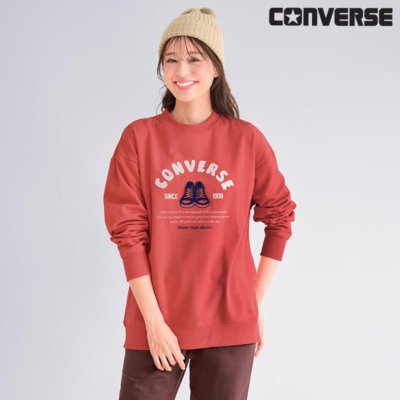 ＜CONVERSE＞裏起毛クルースウェット