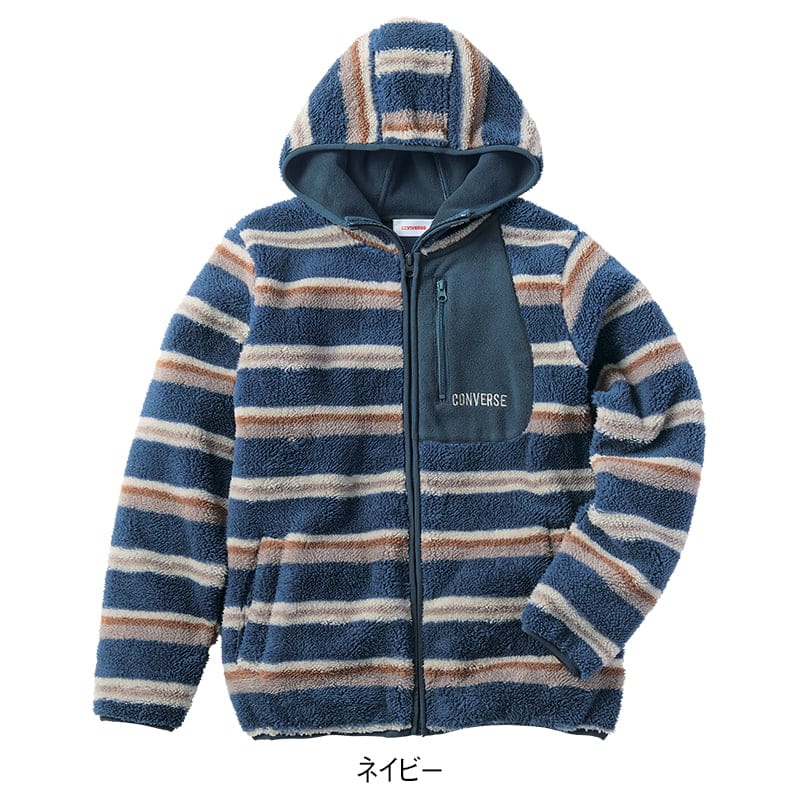 <CONVERSE>ボアフリースボンディングジャケット