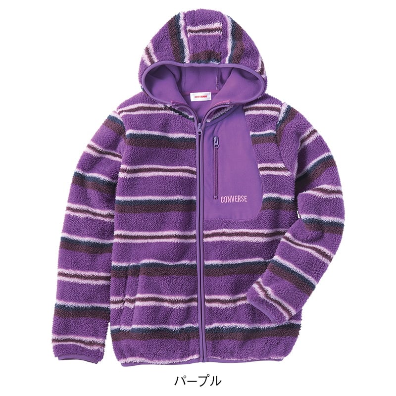 <CONVERSE>ボアフリースボンディングジャケット
