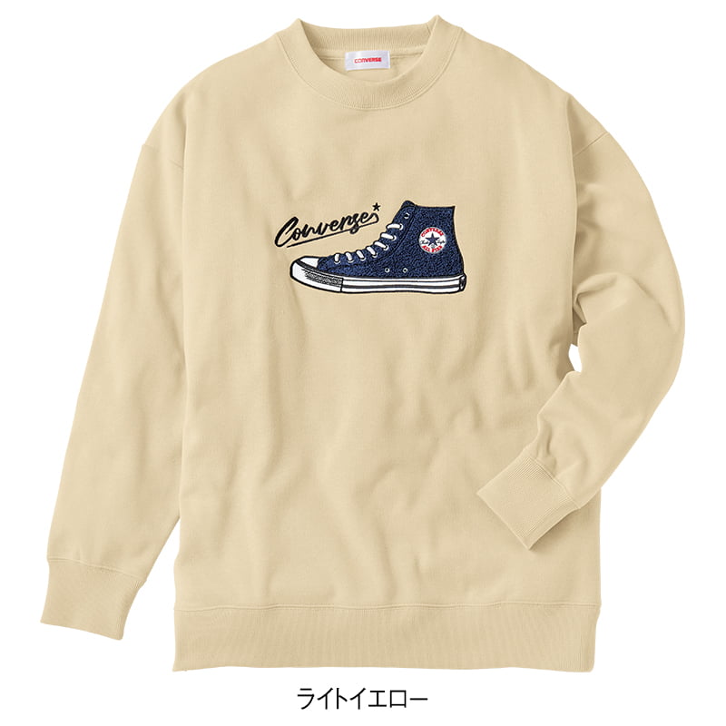 ＜CONVERSE＞シューズ刺繍裏起毛スウェット