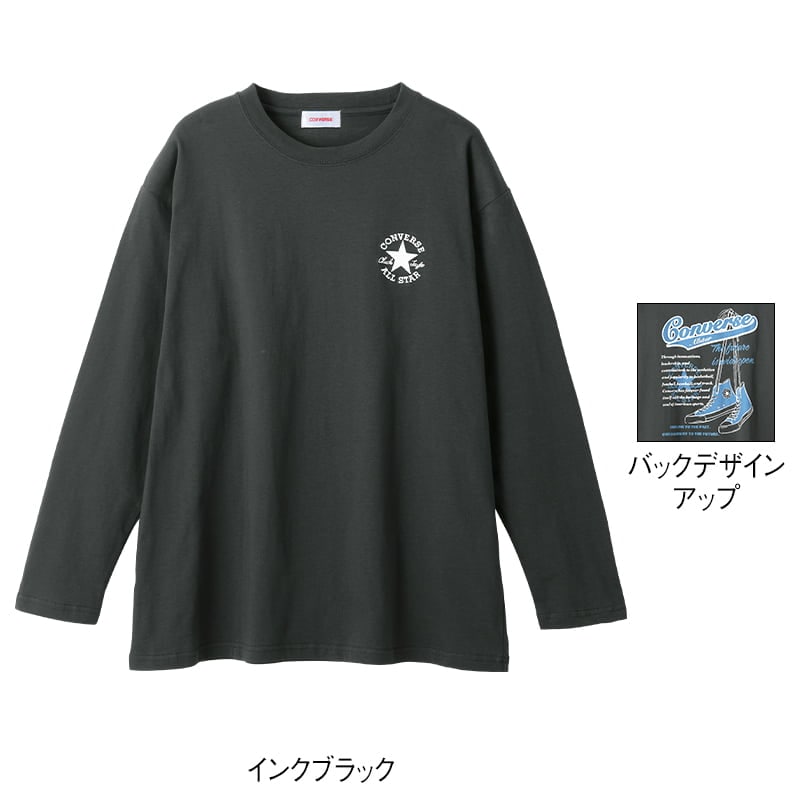 ＜CONVERSE＞ルーズシルエット天竺ロングTシャツ