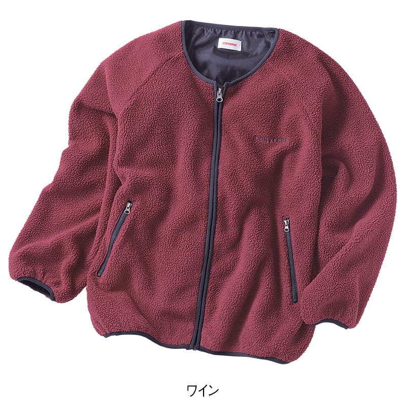 ＜CONVERSE＞裏タフタボアノーカラージャケット