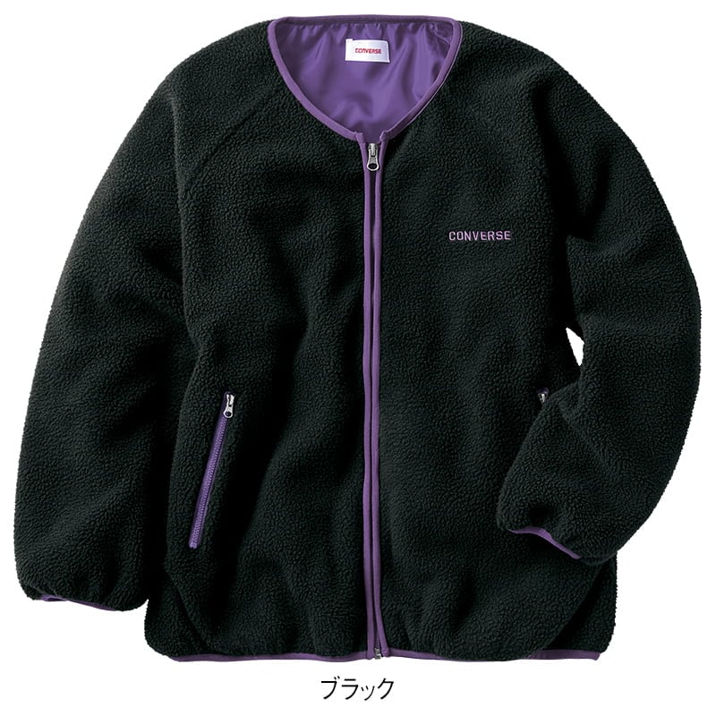 ＜CONVERSE＞裏タフタボアノーカラージャケット