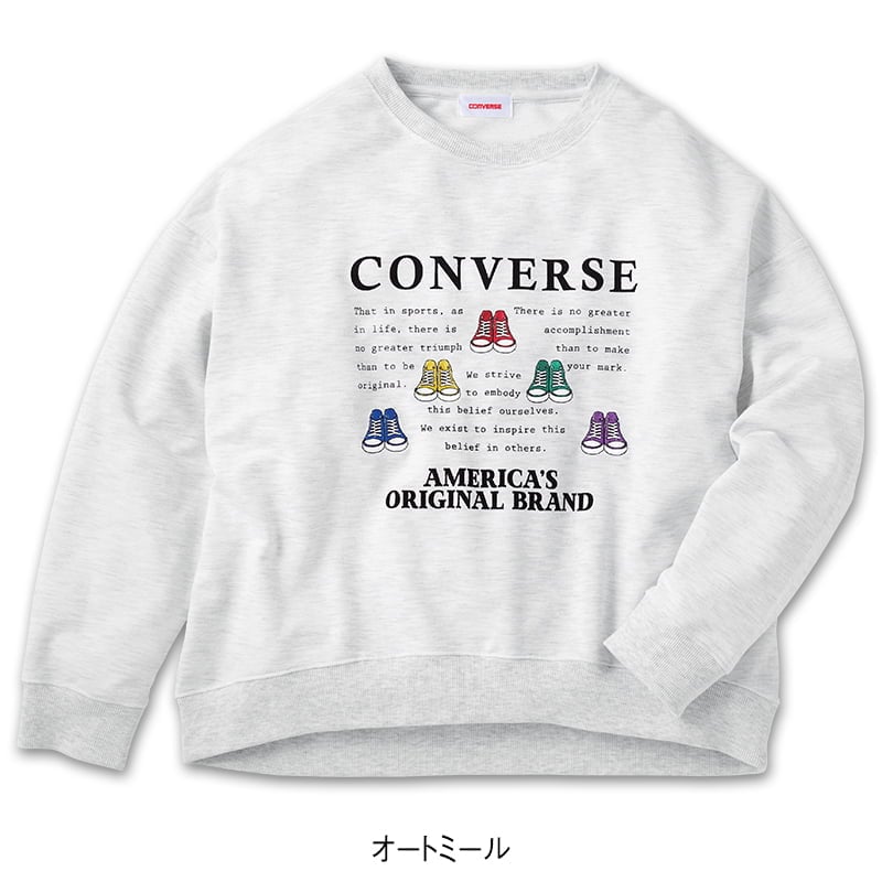 ＜CONVERSE＞ミニ裏毛裾ラウンドスウェット