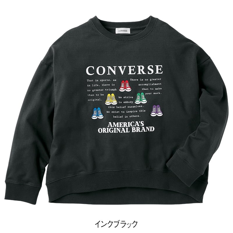 ＜CONVERSE＞ミニ裏毛裾ラウンドスウェット