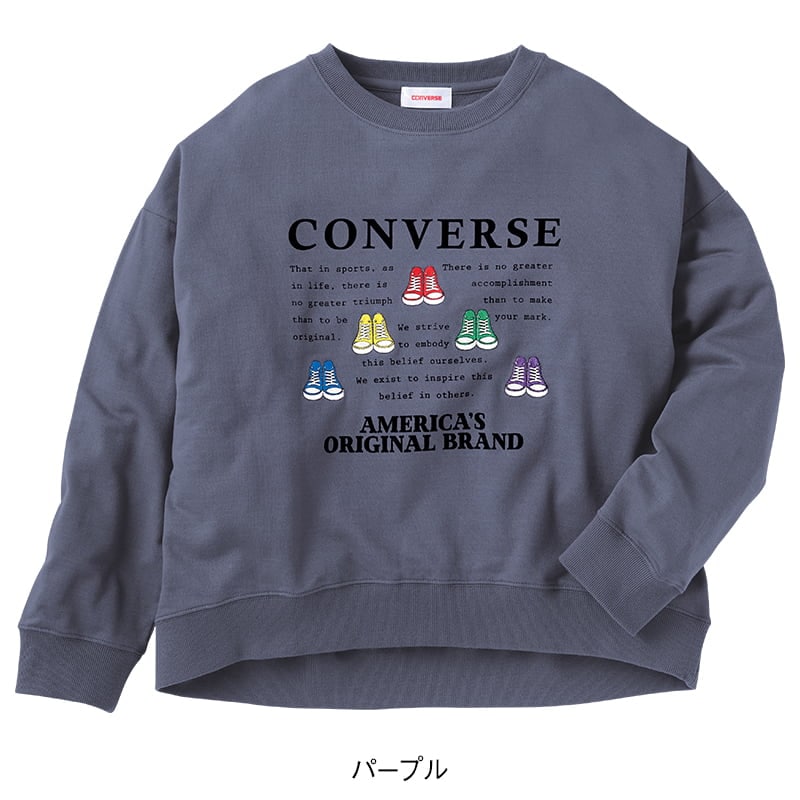 ＜CONVERSE＞ミニ裏毛裾ラウンドスウェット