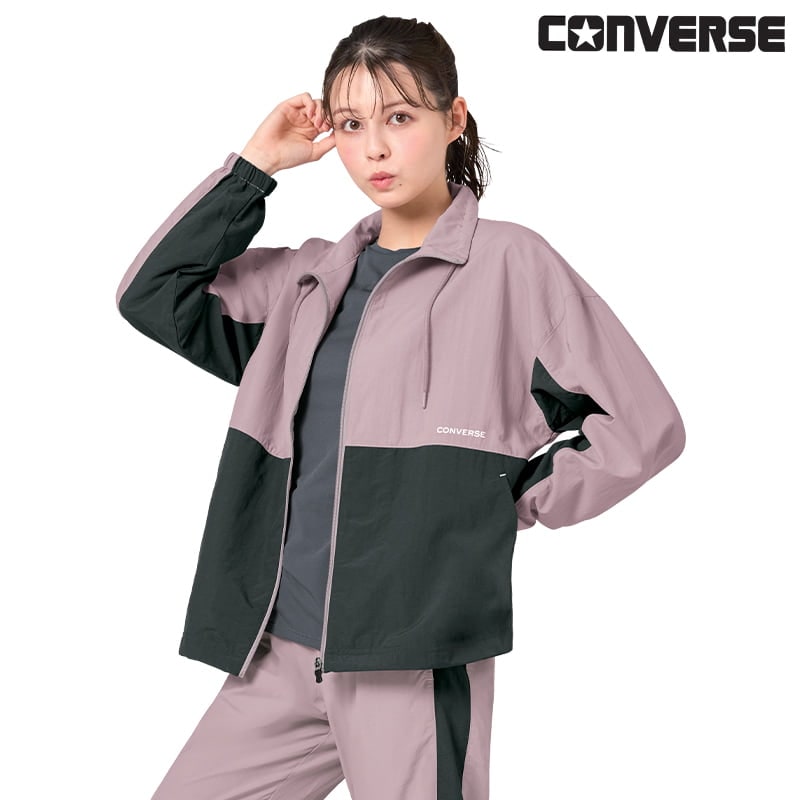 ＜CONVERSE＞ナイロンタスラン配色スタンドジャケット