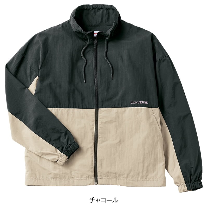 ＜CONVERSE＞ナイロンタスラン配色スタンドジャケット