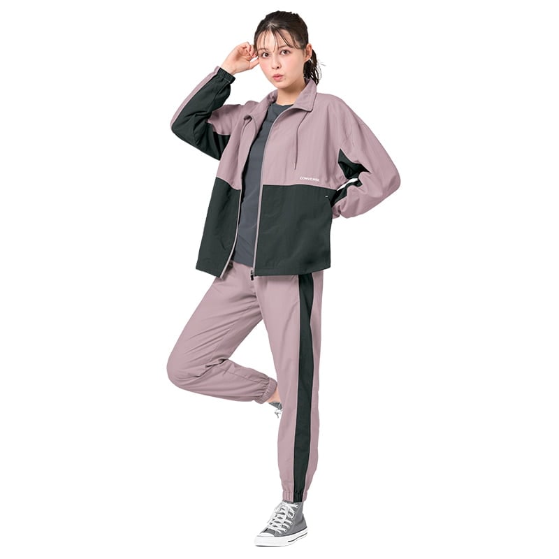 ＜CONVERSE＞ナイロンタスラン配色スタンドジャケット