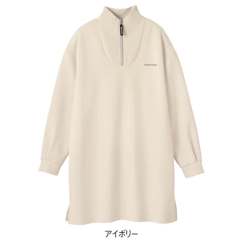 ＜CONVERSE＞テックダンボールハーフZIPチュニック