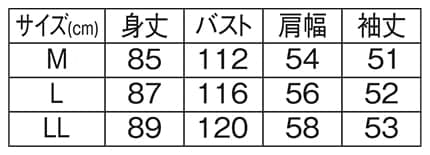 ＜CONVERSE＞テックダンボールハーフZIPチュニックのサイズ表