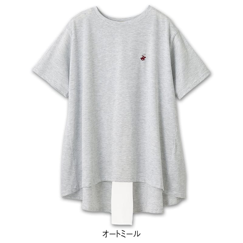 ＜BEVERLY HILLS POLO CLUB＞バックシャン別布使いチュニック