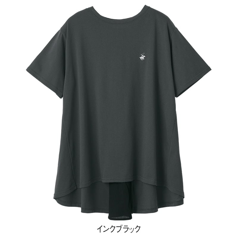 ＜BEVERLY HILLS POLO CLUB＞バックシャン別布使いチュニック