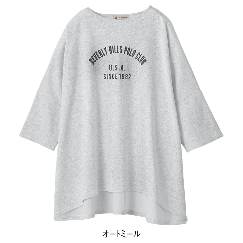 ＜BEVERLY HILLS POLO CLUB＞ドロップワイドBIGTシャツ