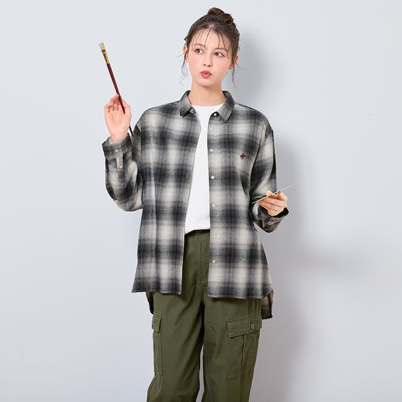 ＜BEVERLY HILLS POLO CLUB＞両面起毛チェックシャツ