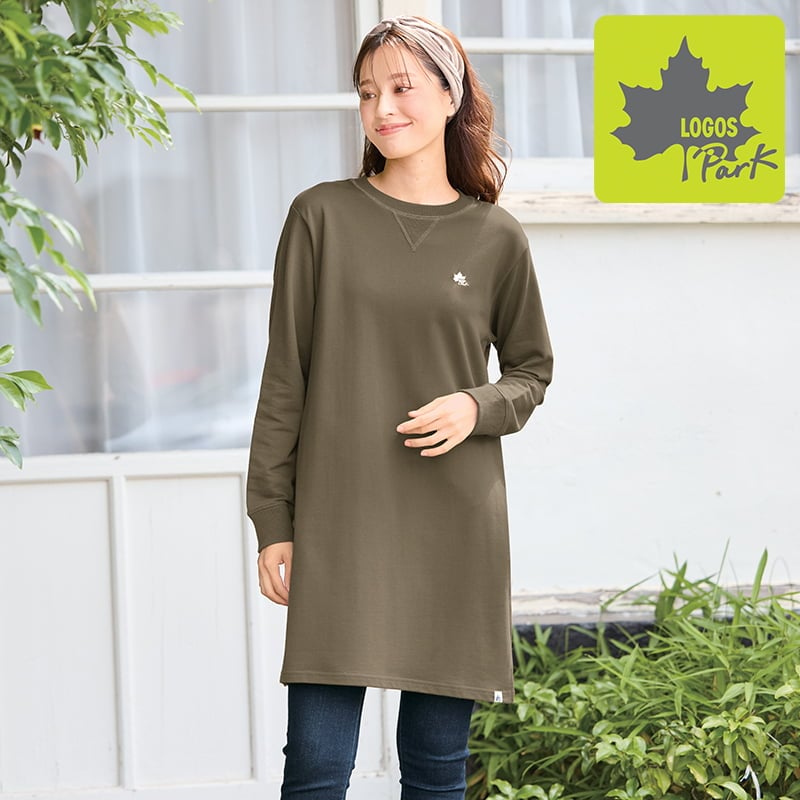 ＜LOGOS Park＞長袖ドロップショルダーチュニック