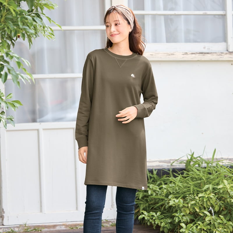 ＜LOGOS Park＞長袖ドロップショルダーチュニック