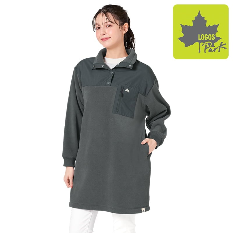 ＜LOGOS Park＞フリース×布帛チュニック