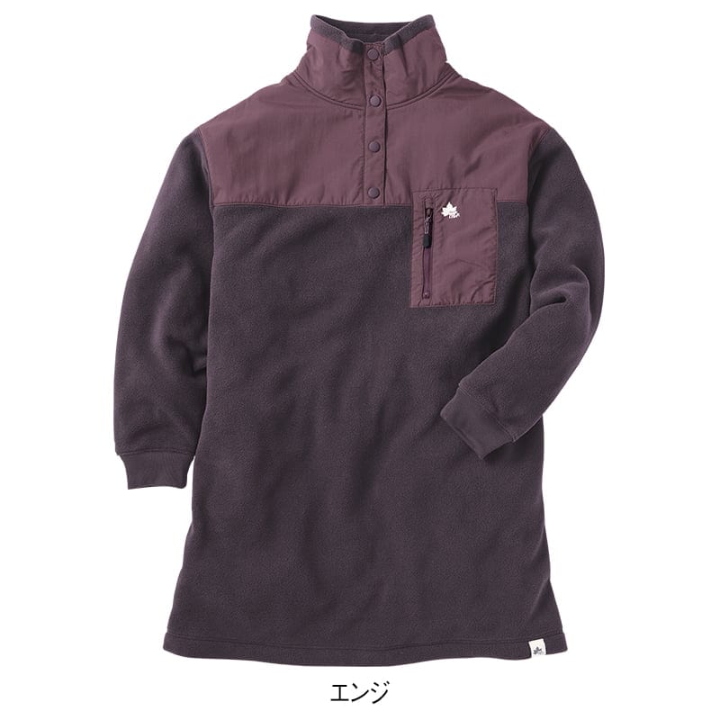 ＜LOGOS Park＞フリース×布帛チュニック