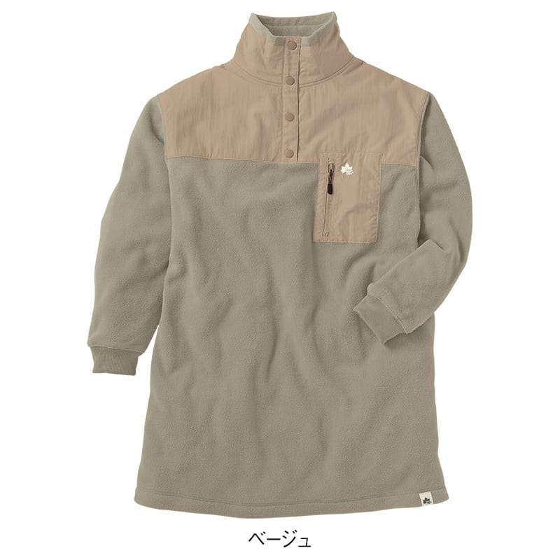 ＜LOGOS Park＞フリース×布帛チュニック