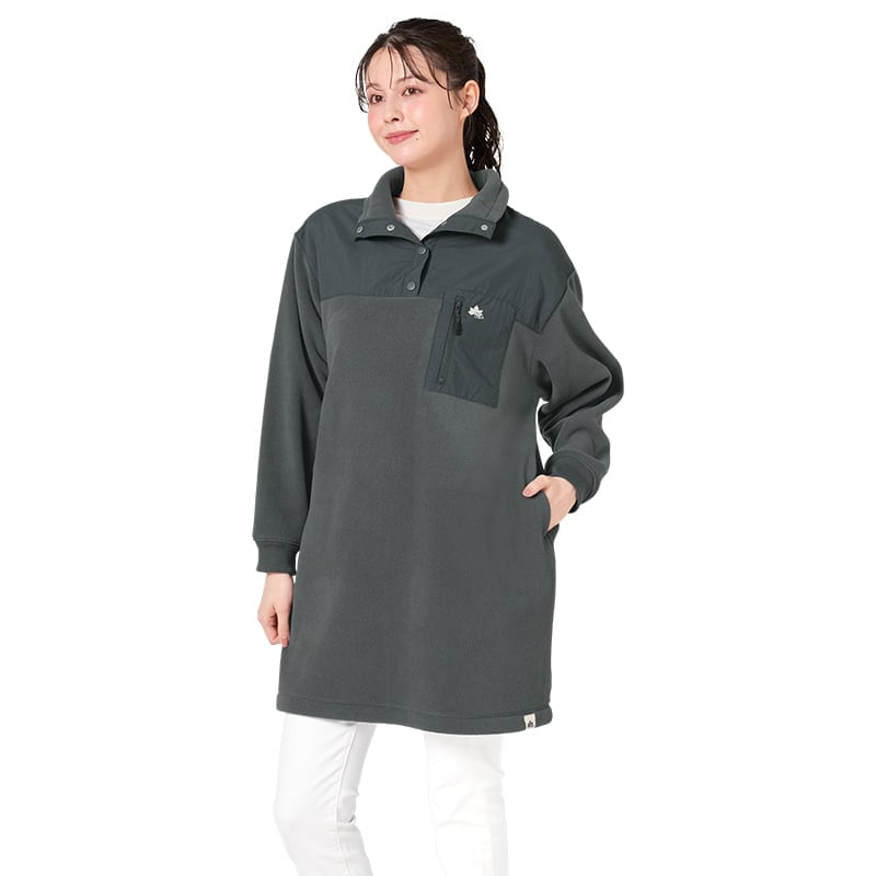 ＜LOGOS Park＞フリース×布帛チュニック