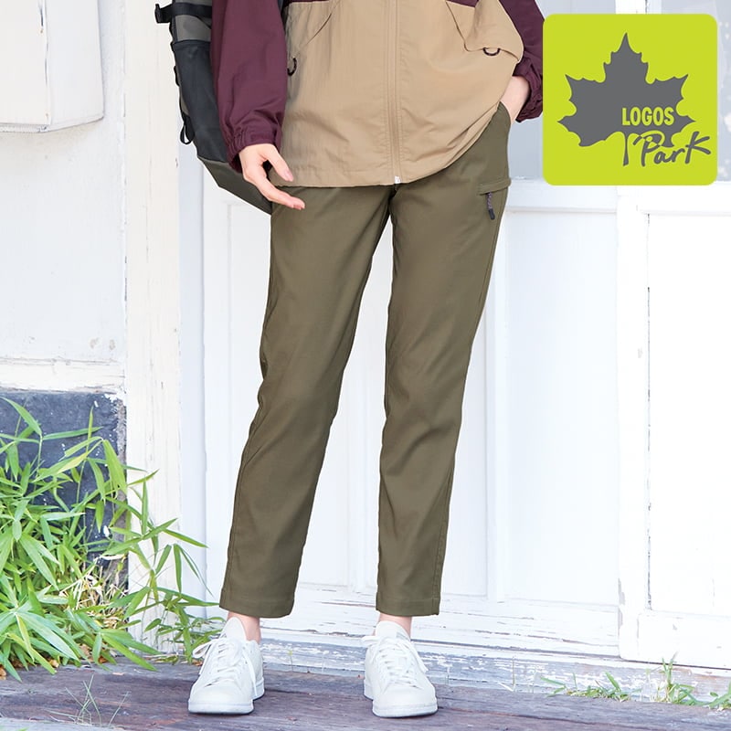 ＜LOGOS Park＞裏起毛ストレッチテーパードパンツ