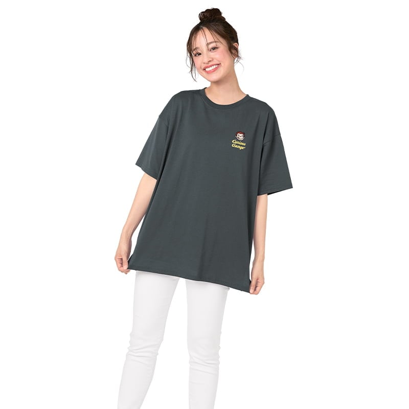 ＜おさるのジョージ＞サガラ刺繍半袖Tシャツ