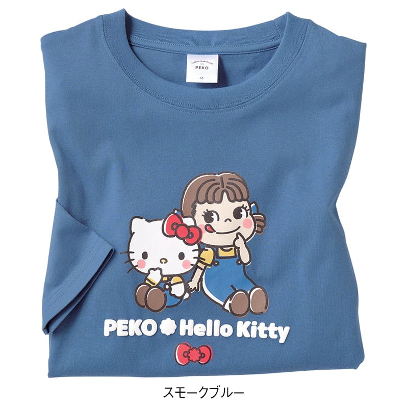 ＜Peko×サンリオキャラクターズ＞天竺7分袖ボックスTシャツ