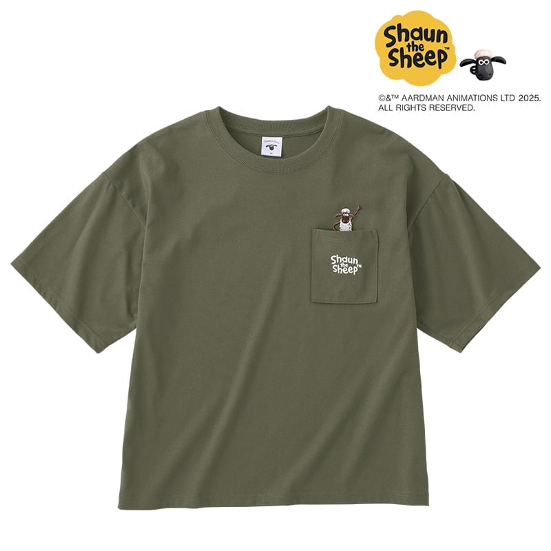 ＜ひつじのショーン＞天竺半袖ワイドTシャツ