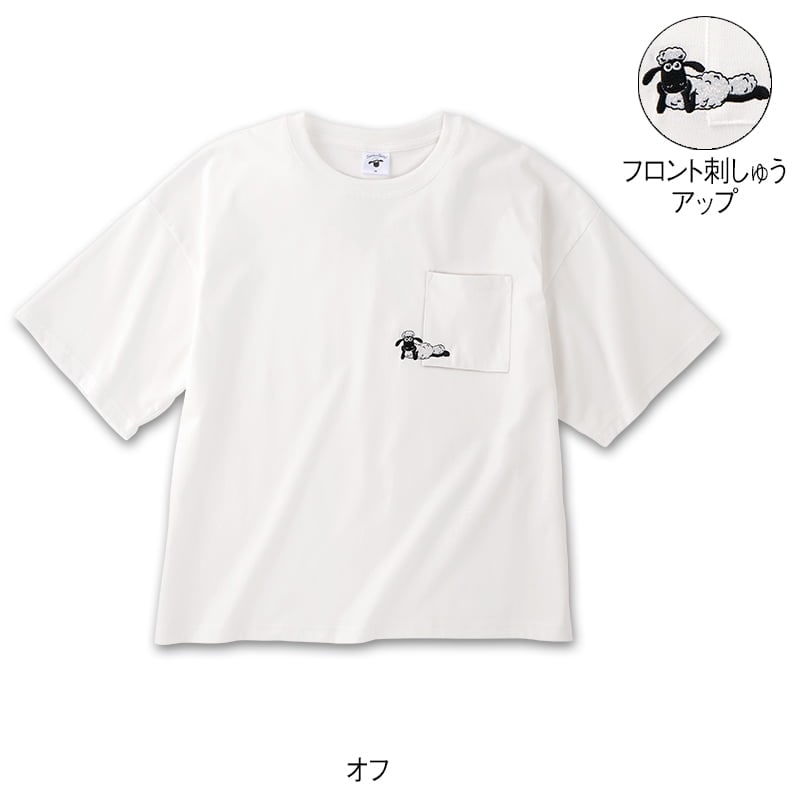 ＜ひつじのショーン＞天竺半袖ワイドTシャツ