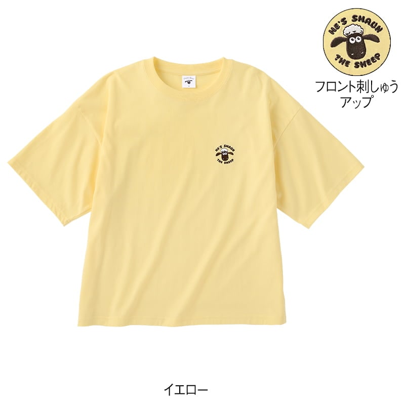 ＜ひつじのショーン＞天竺半袖ワイドTシャツ