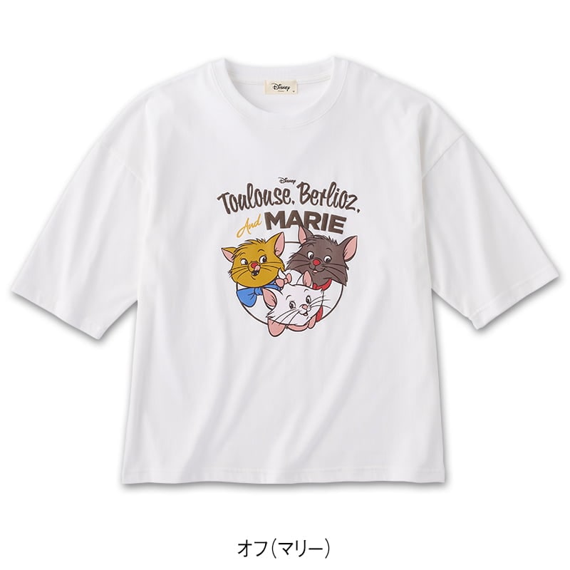 ＜ディズニー＞7分袖天竺ワイドTシャツ