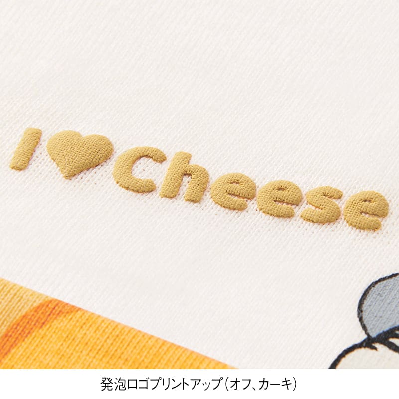 ＜TOM and JERRY＞天竺長袖ポケット付きボックスTシャツ