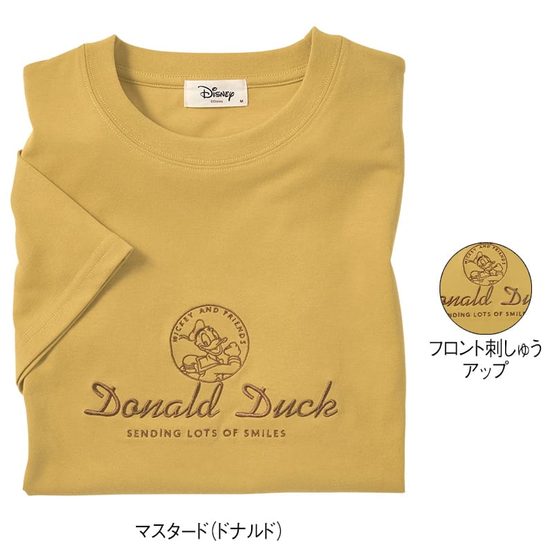 ＜ディズニー＞天竺7分袖ワイドTシャツ