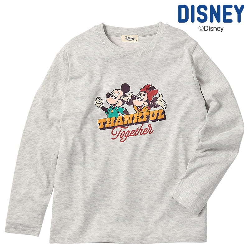 ＜ディズニー＞天竺長袖ボックスTシャツ
