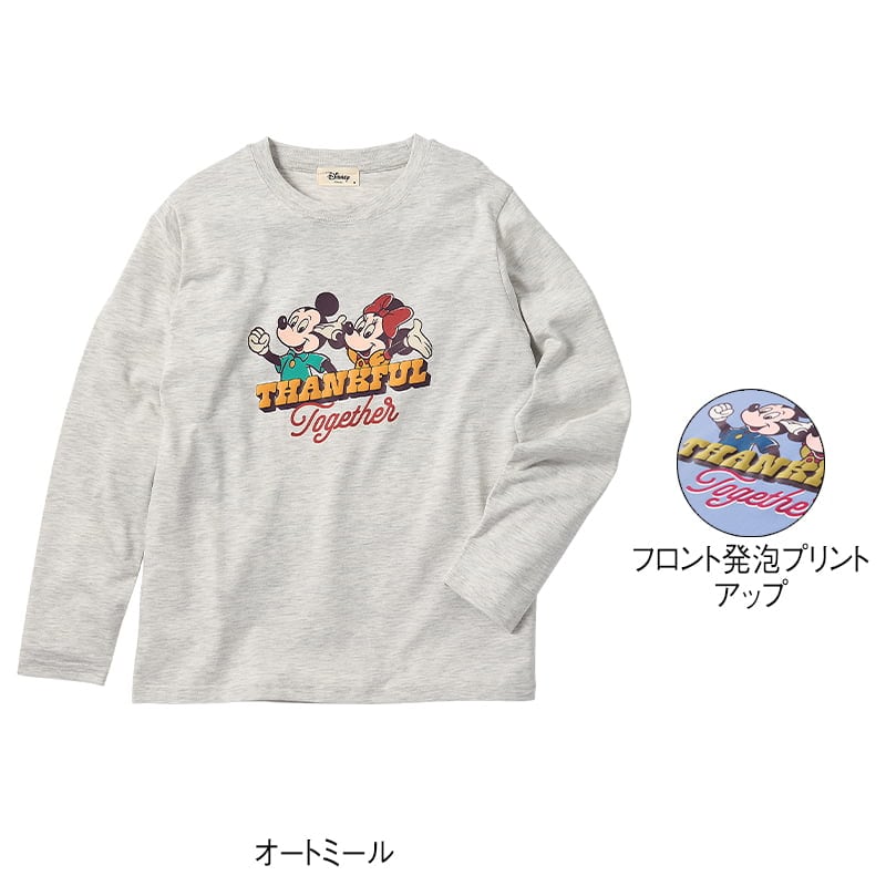 ＜ディズニー＞天竺長袖ボックスTシャツ