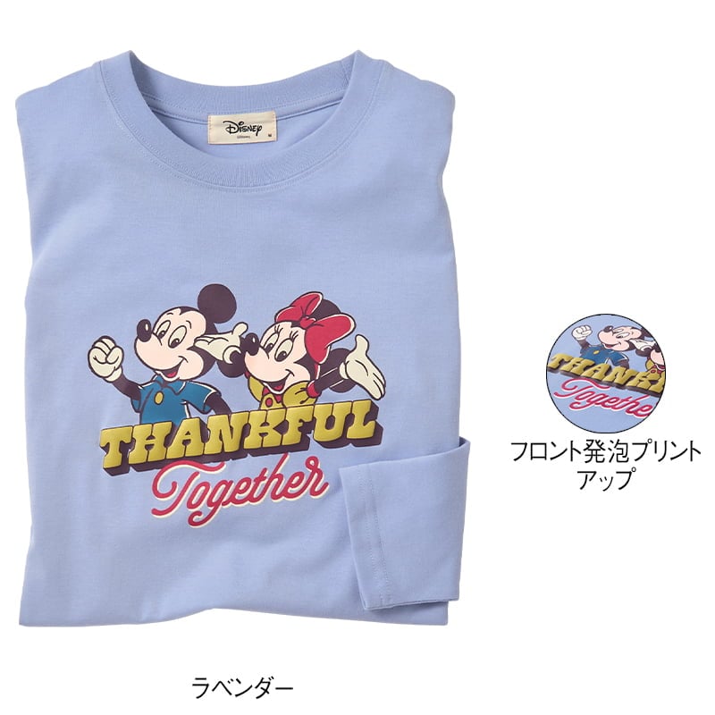 ＜ディズニー＞天竺長袖ボックスTシャツ
