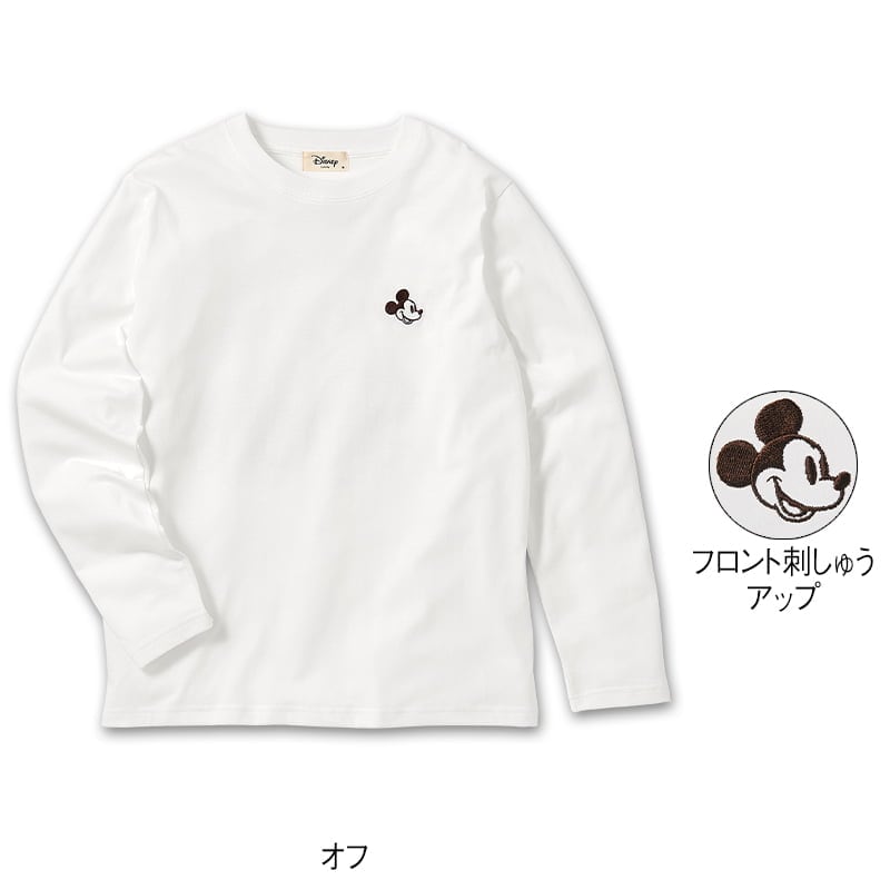 ＜ディズニー＞天竺長袖ボックスTシャツ
