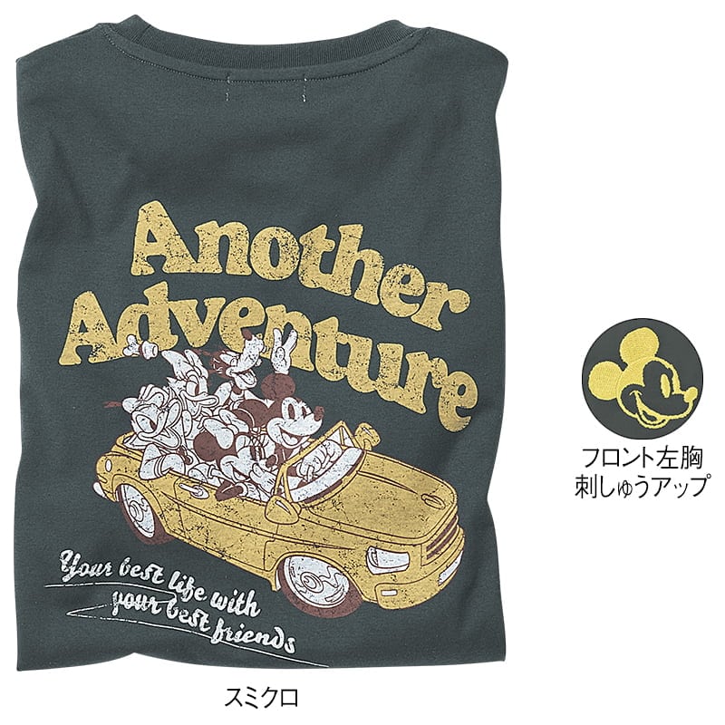 ＜ディズニー＞天竺長袖ボックスTシャツ
