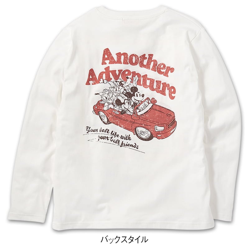 ＜ディズニー＞天竺長袖ボックスTシャツ