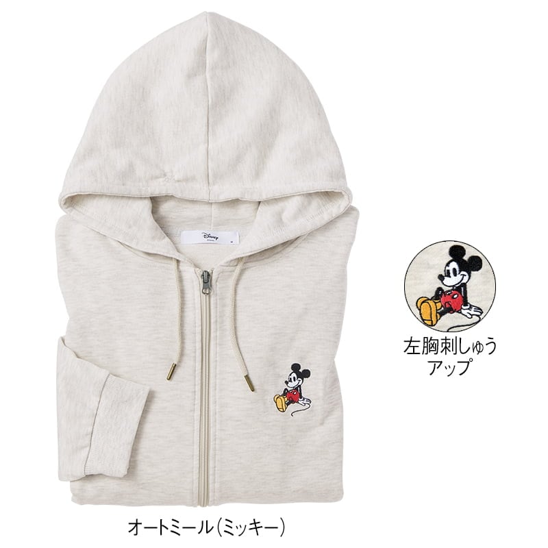 ＜ディズニー＞裏毛フルZIPパーカー