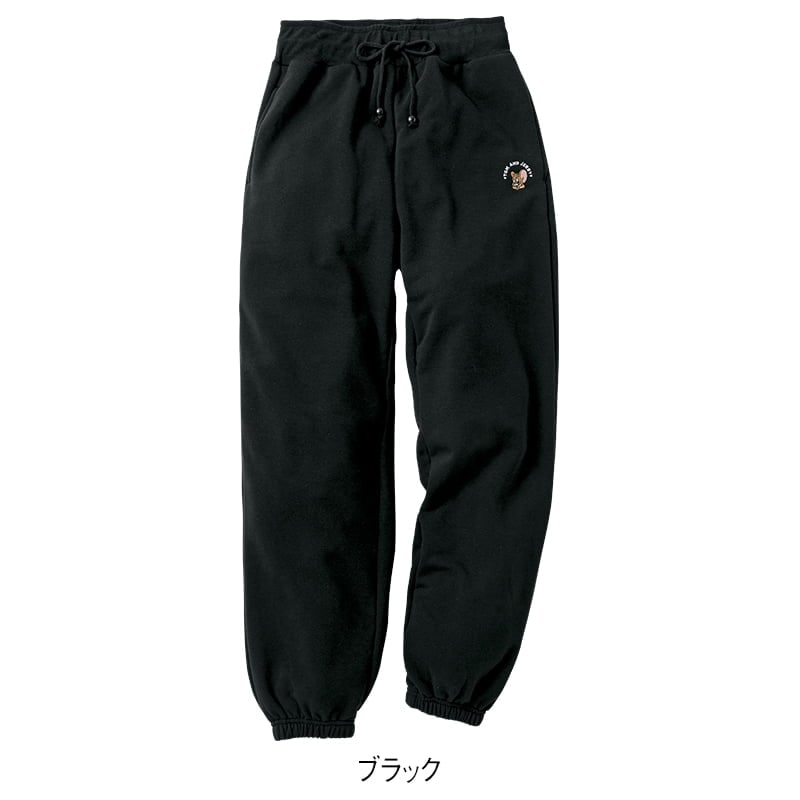 ＜TOM and JERRY＞裏起毛裾ゴムロングパンツ