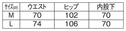 ＜TOM and JERRY＞裏起毛裾ゴムロングパンツのサイズ表
